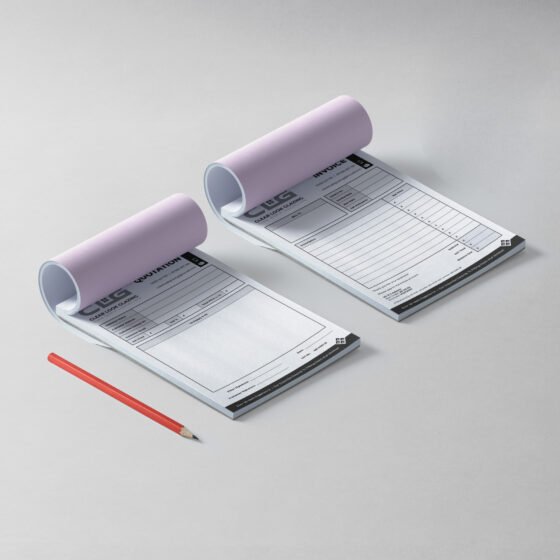 Clear Look Glazing branded notepad design