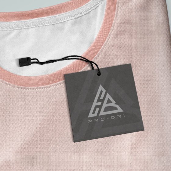 Branded clothing tag graphic design