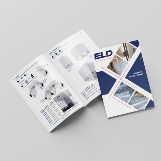 ELD Lighting brochure graphic design