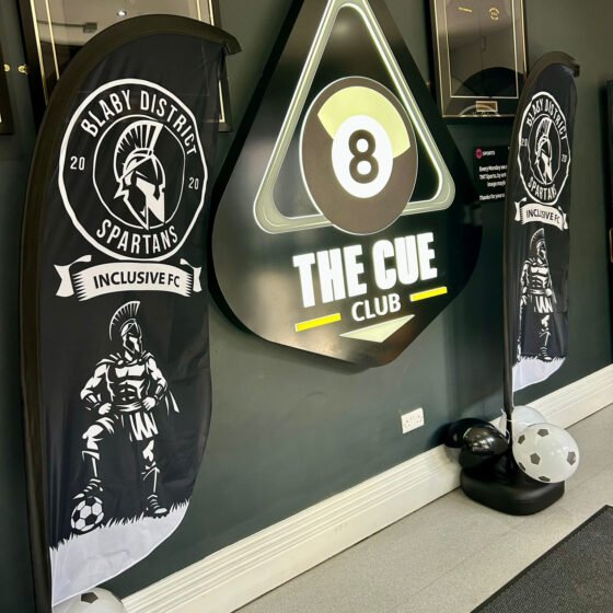 Large format branded display graphic