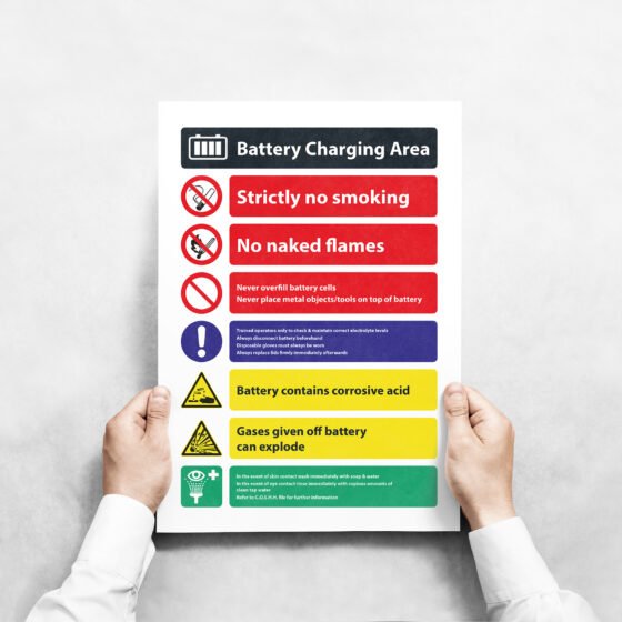 Health and safety information poster design