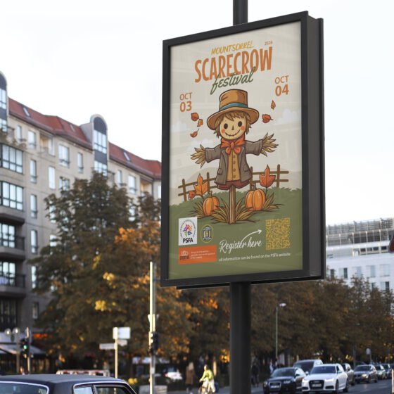 Outdoor promotional poster graphic design